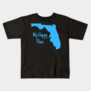 Florida Is My Happy Place Kids T-Shirt